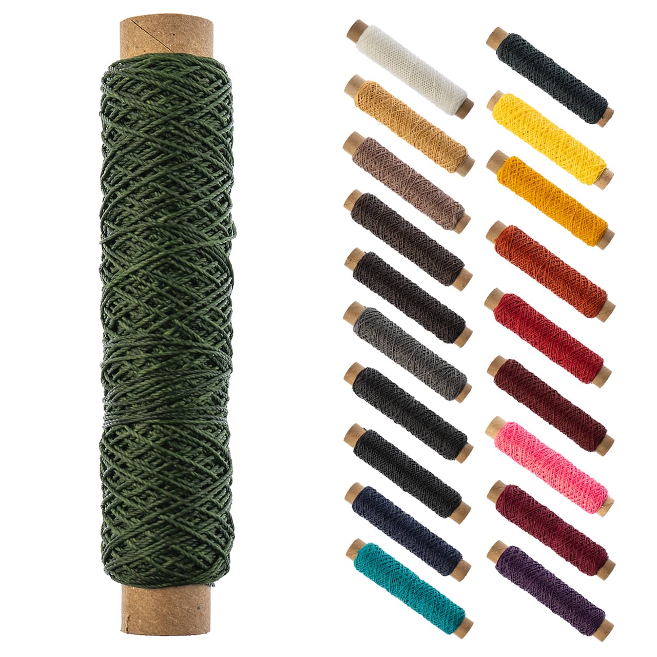 Gudebrod 0.018" 3 Ply Waxed Thread Bobbin, 75ft.